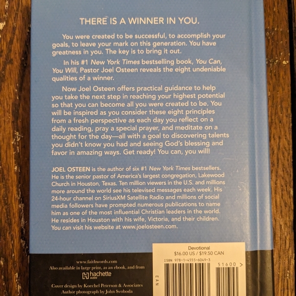 Joel Osteen Devotional Book - Picture 2 of 3